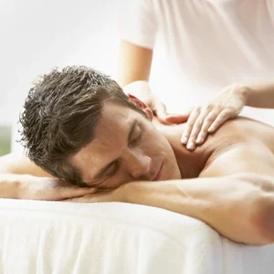 Chiropractic Dickinson TX Man Receiving Massage